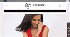 Desktop Screenshot of joyeriahernandez.com