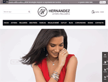 Tablet Screenshot of joyeriahernandez.com